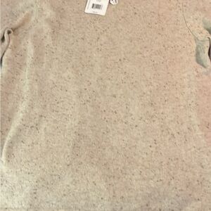 Leo & Nicole Cream Flecked Crew Neck Sweater